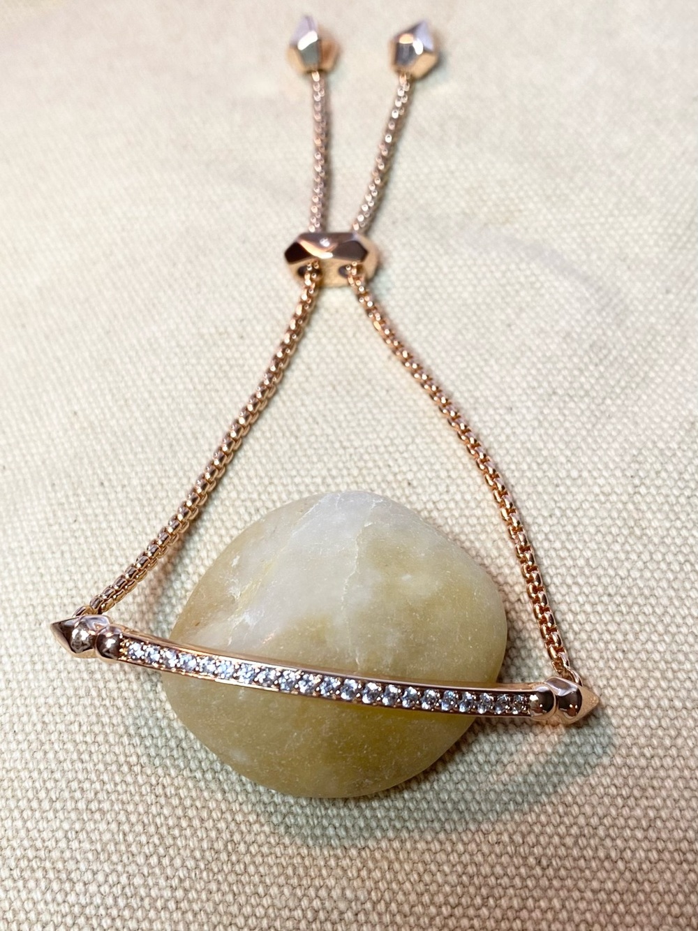 Kendra Scott Ott Adjustable Chain Bracelet in Rose Gold - Brand New Condition!